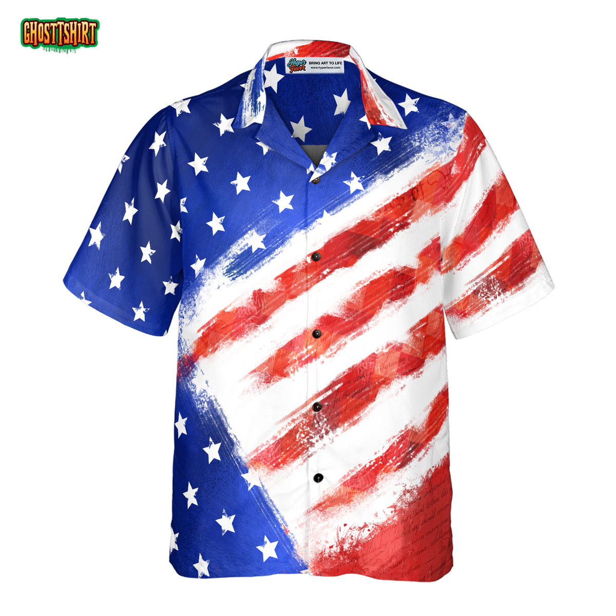 American Flag Hawaiin Shirt For Men