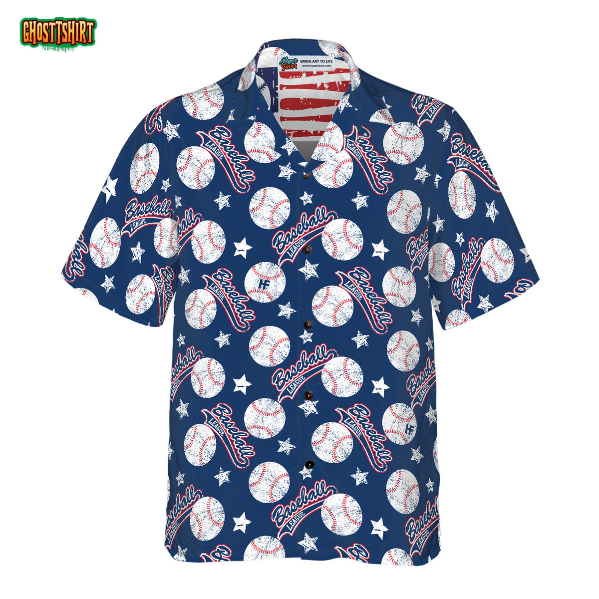 Baseball Star Hawaiian Shirt 