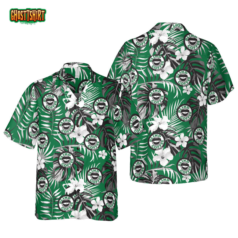 Blind Coffee Logo Hawaiian Shirt