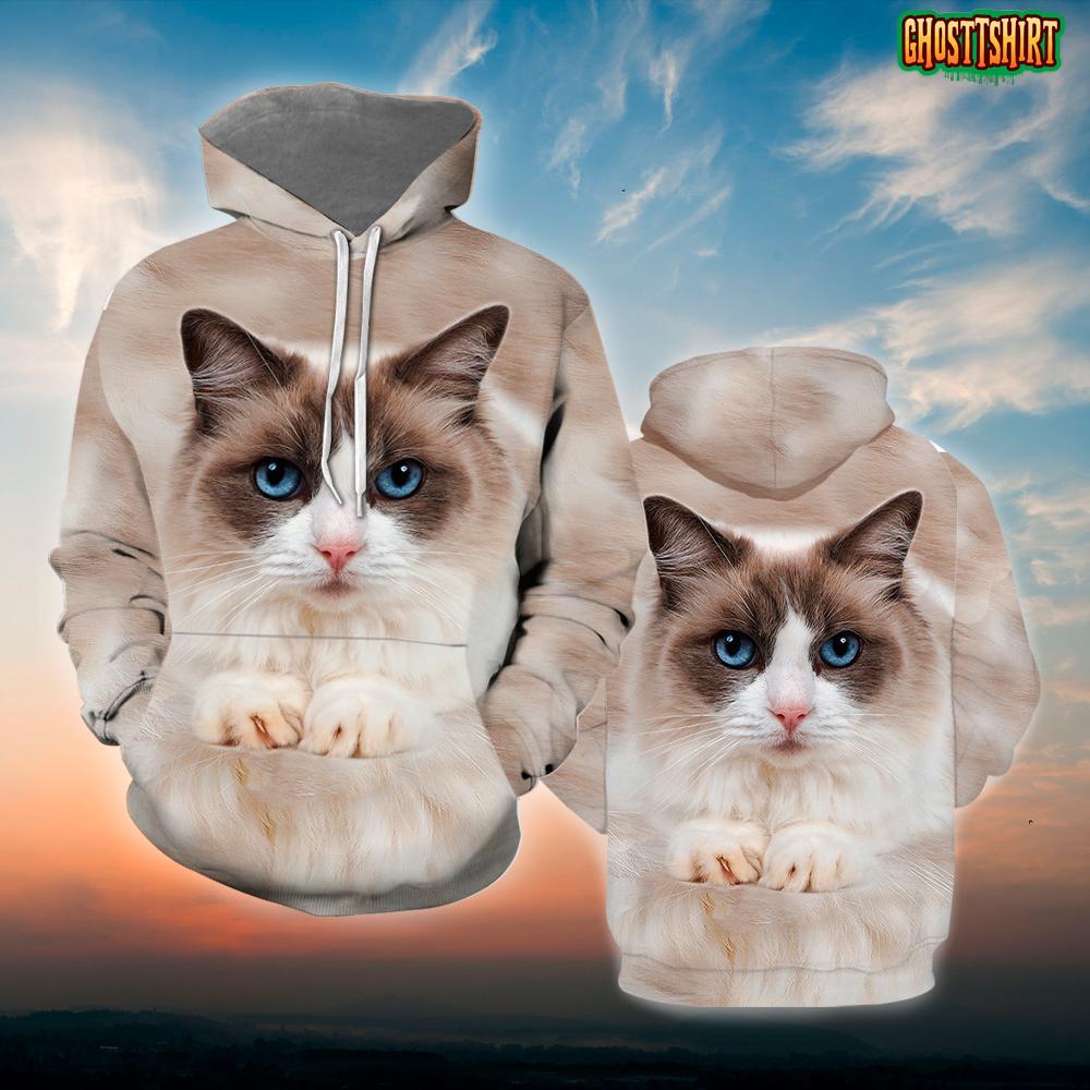 3d cat hoodie best sale