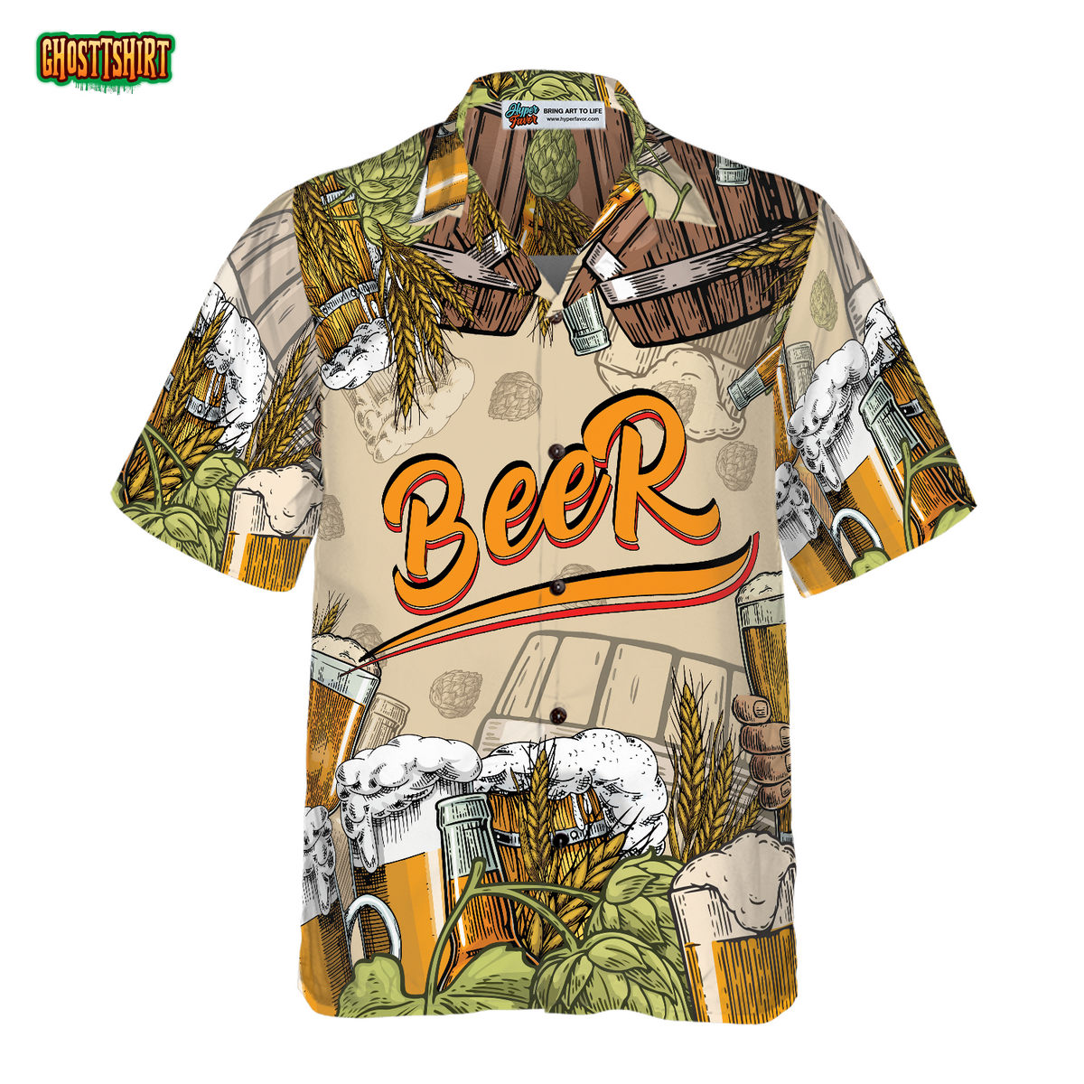 Drinking Beer Hawaiian Shirt