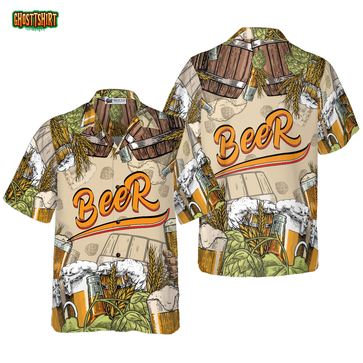 Drinking Beer Hawaiian Shirt