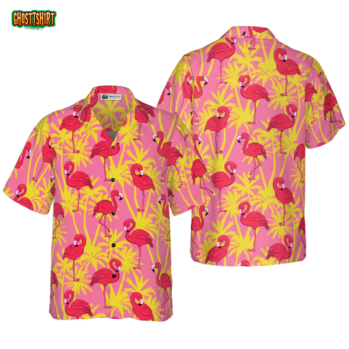 Flamingo 02 Hawaiian Shirt