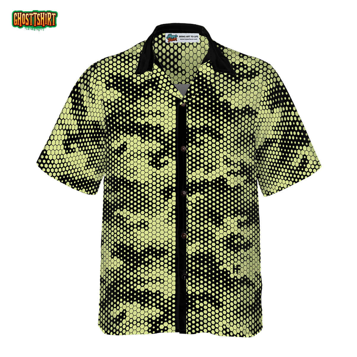 Golf Ball Texture Digital Camo Hawaiian Shirt