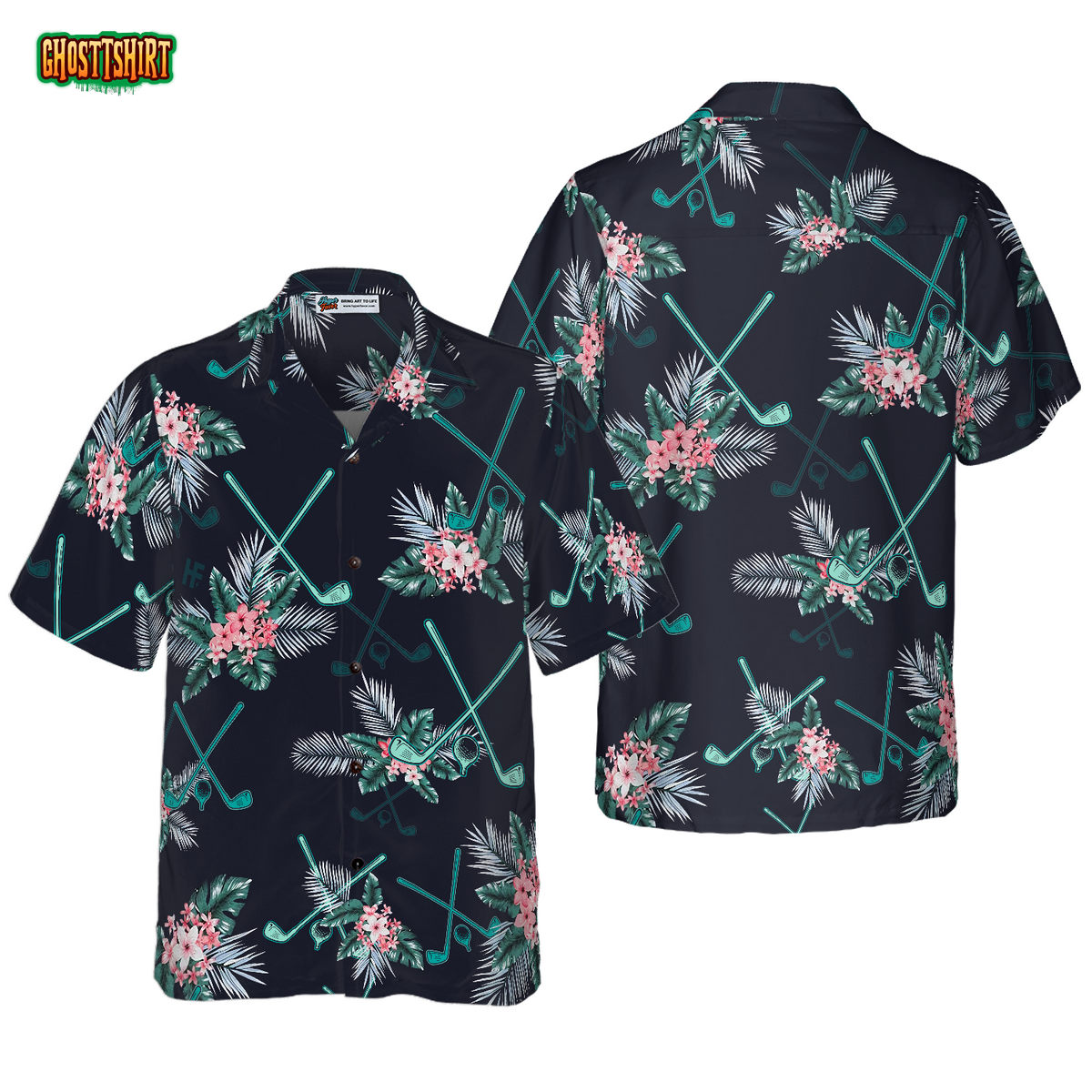 Golf Tropical Hawaiian Shirt