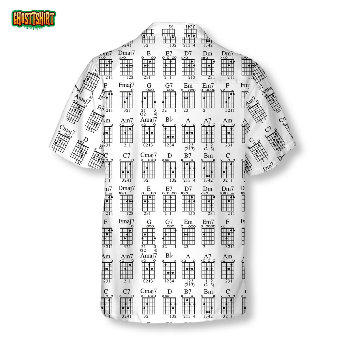 Guitar Chords Chart Hawaiian Shirt