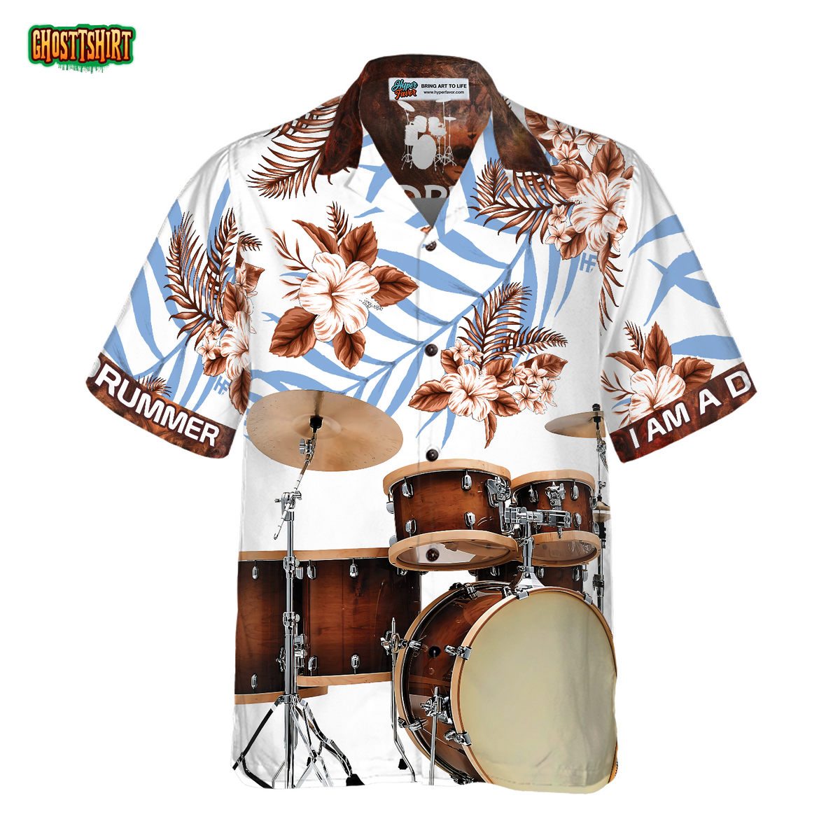 I Am A Drummer Hawaiian Shirt