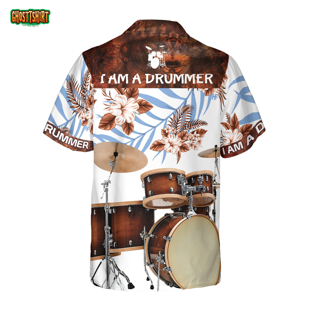 I Am A Drummer Hawaiian Shirt