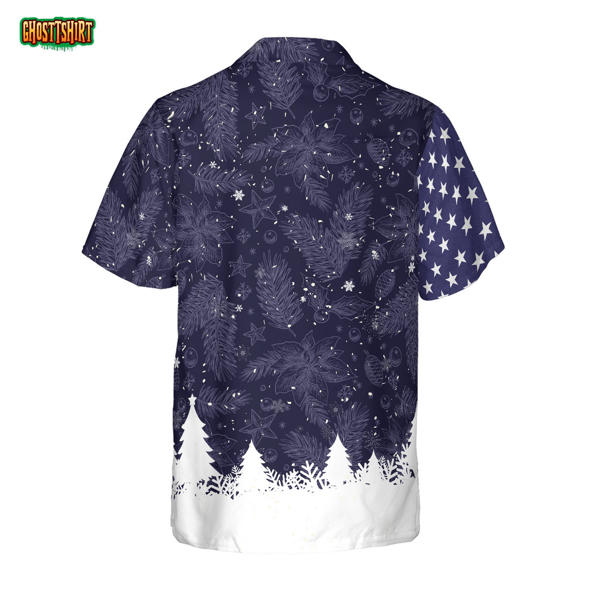 Merry Christmas USA Flag Pattern Hawaiian shirt For Men And Women Merry Christmas USA Flag Pattern Hawaiian shirt For Men And Women