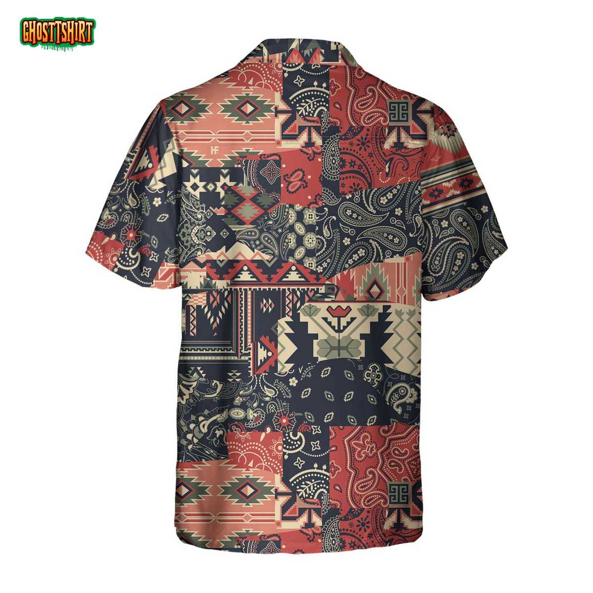 Paisley And Motifs Abstract Pattern Native American Hawaiian Shirt