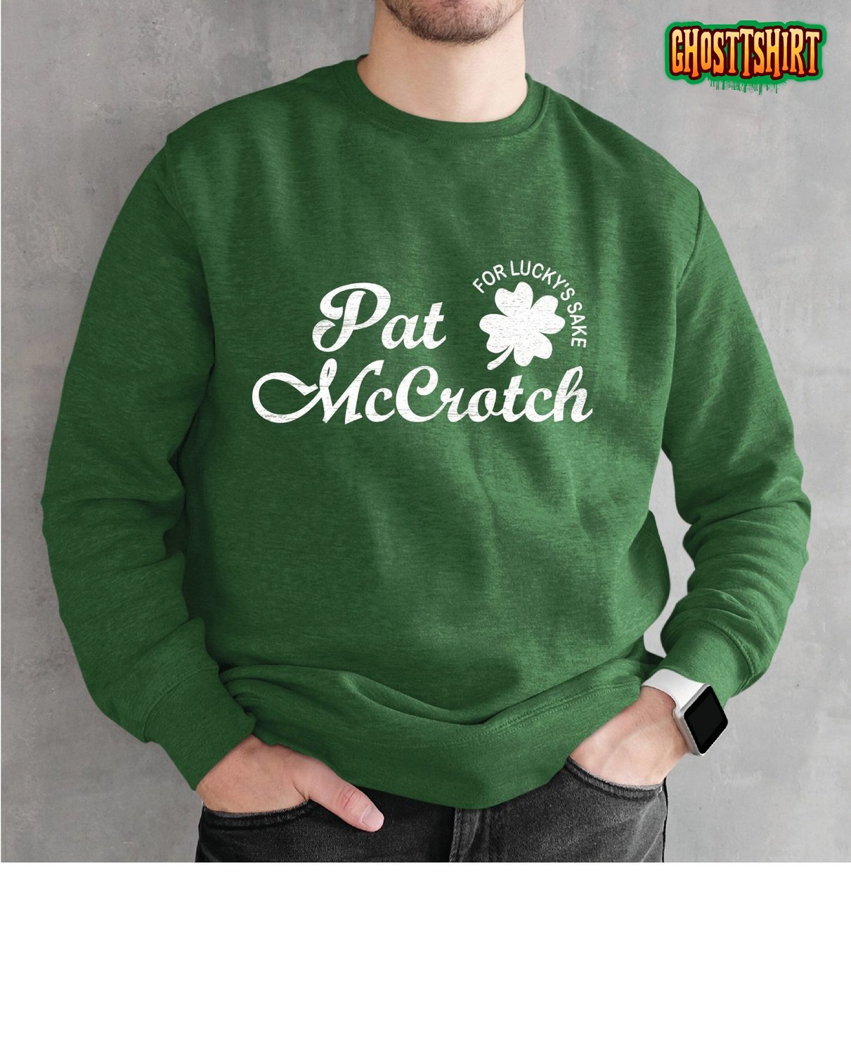Pat Mccrotch Shamrock St Patricks Sweatshirt