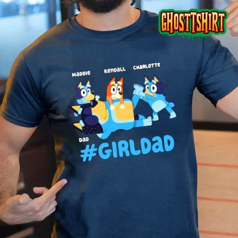 Personalized Bluey Dad Life Fathers Day Gift Trending Shirt