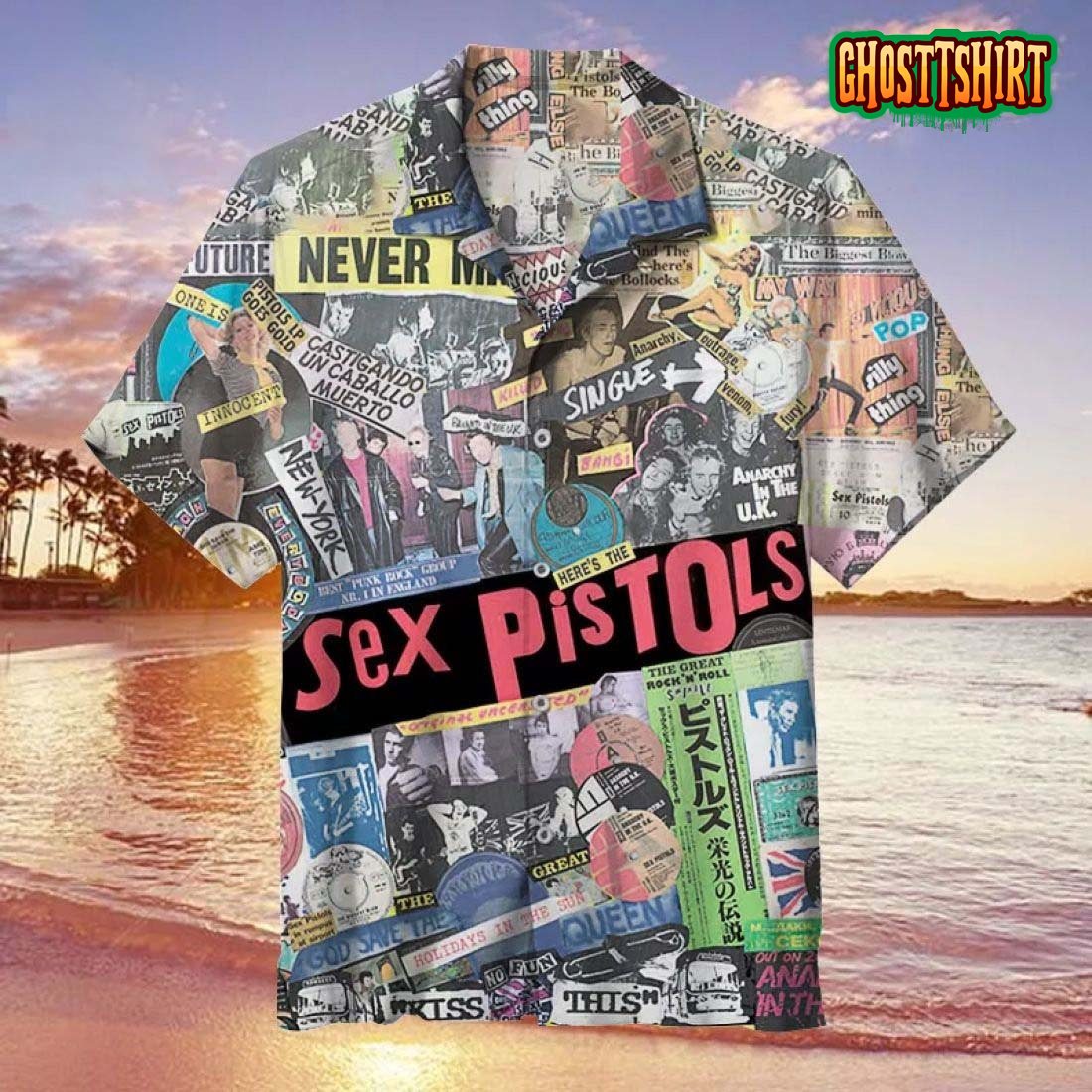 Rock Band Sex Pistols 3d All Printed Hawaiian Shirt