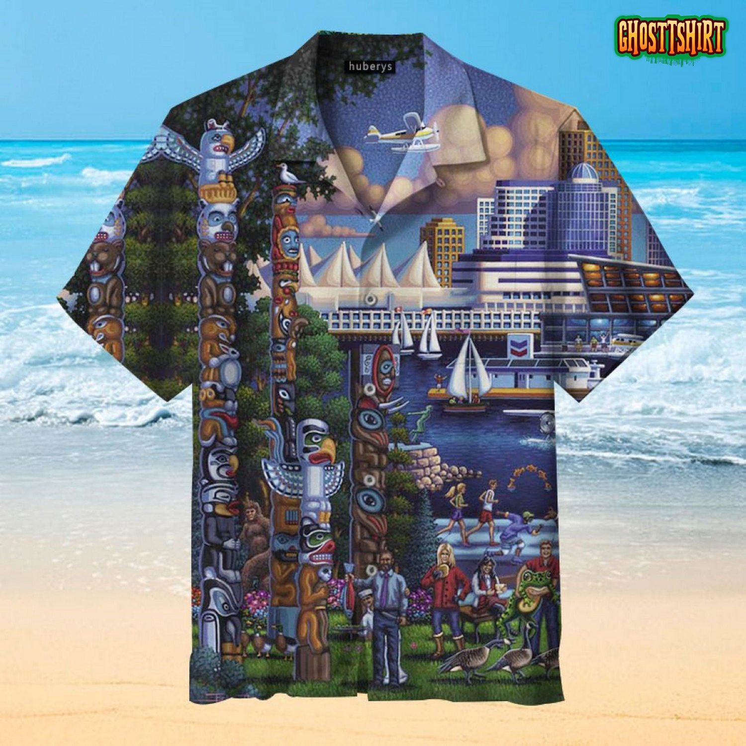 The Stanley Park Vancouver 3D Print Hawaiian Shirt