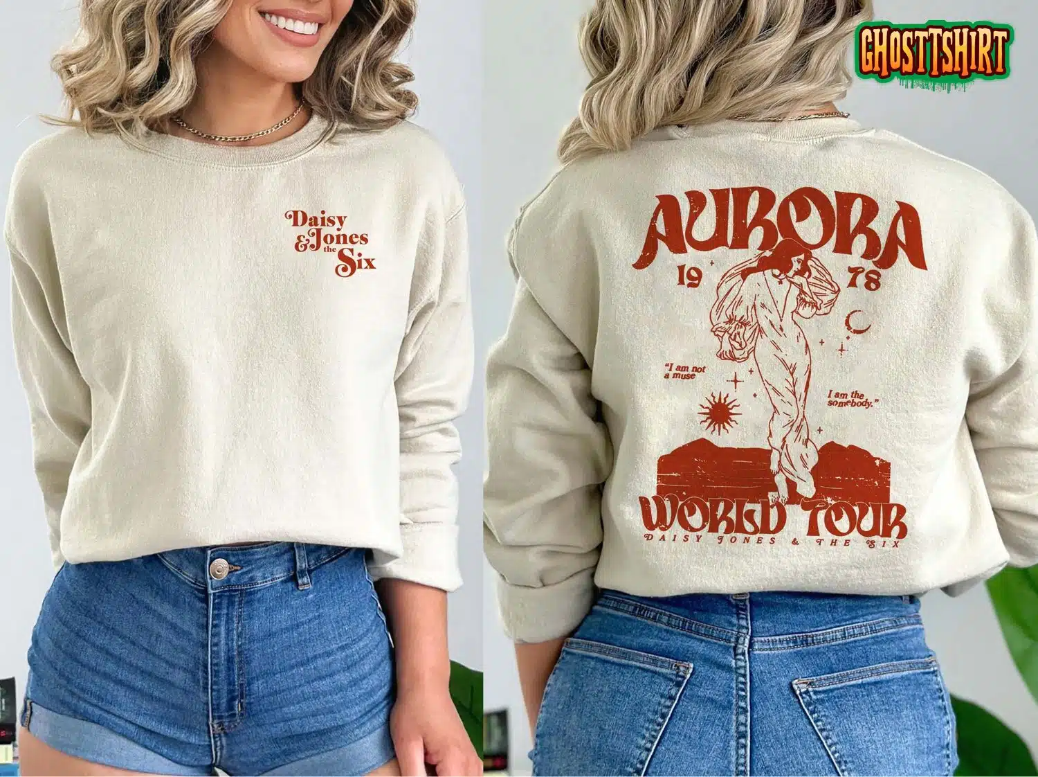 Vintage Daisy Jones & The Six Aurora 2 Side Trending Shirt