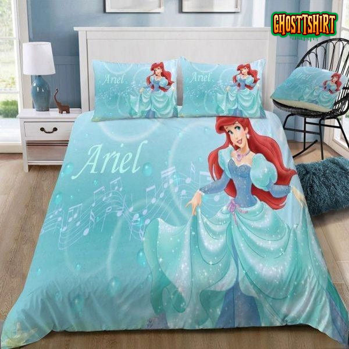 3D Disney Mermaid Ariel Princess Bedding Set