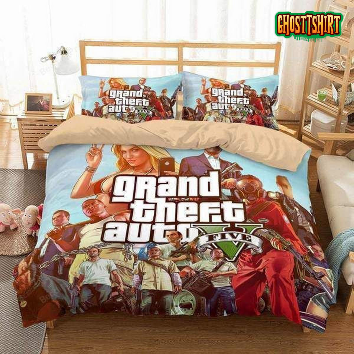 3D Grand Theft Auto V Duvet Cover Bedding Set