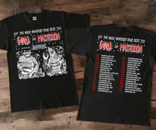 Gojira The Mega – Monsters Tour 2023 Shirt