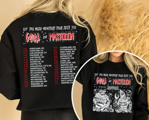 Gojira The Mega – Monsters Tour 2023 Shirt