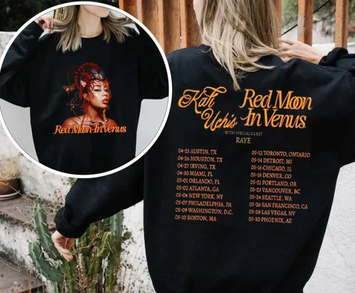 Kali Uchis Red Moon in Venus Tour 2023 Shirt