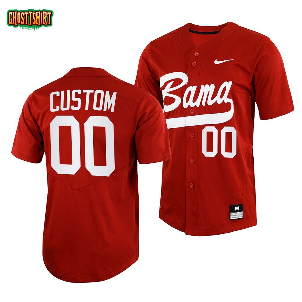 Alabama Crimson Tide Custom College Baseball Jersey Crimson