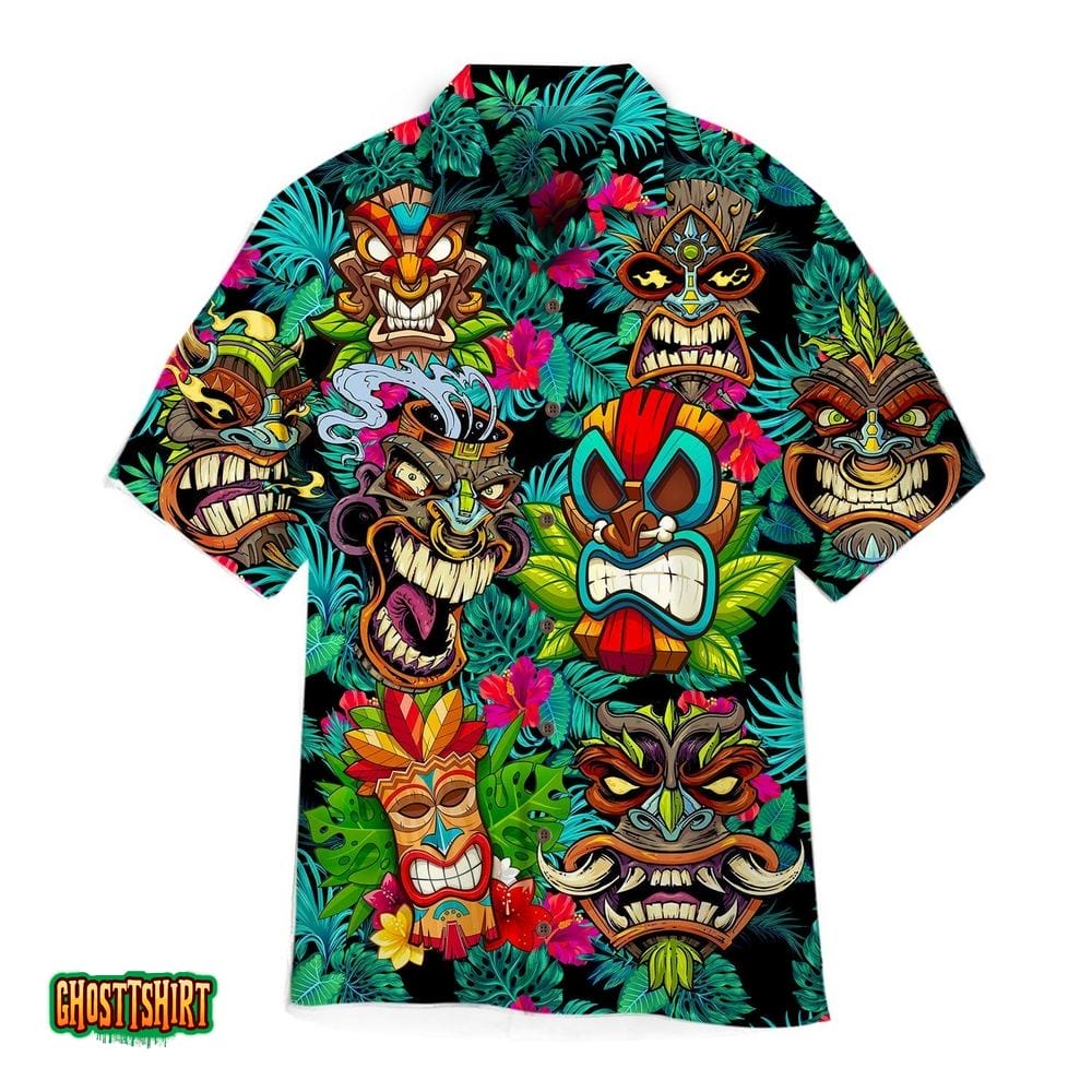 Aloha Tiki Floral Aloha Hawaiian Shirt