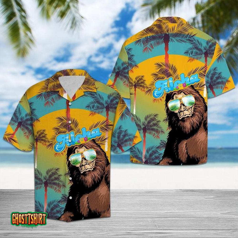 Bigfoot Aloha Aloha Hawaiian Shirt