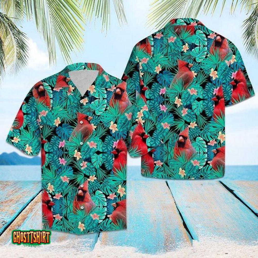 Cardinal Tropical Blue Aloha Hawaiian Shirt