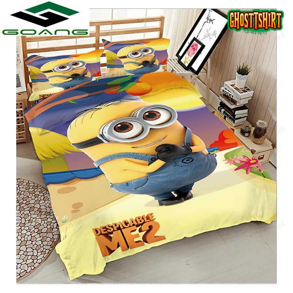 Cartoon Minions Luxury Bedding Set