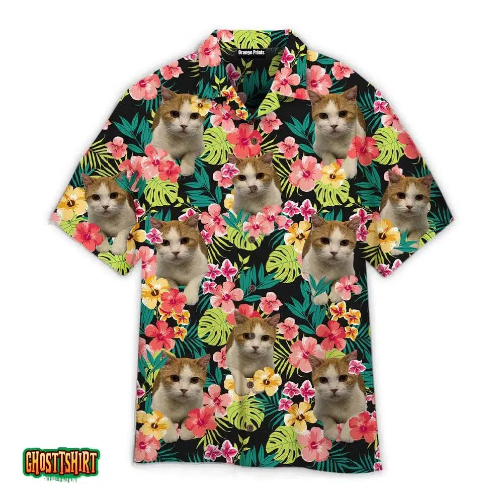 Cat Lover Summer Tropical Pattern Aloha Hawaiian Shirt