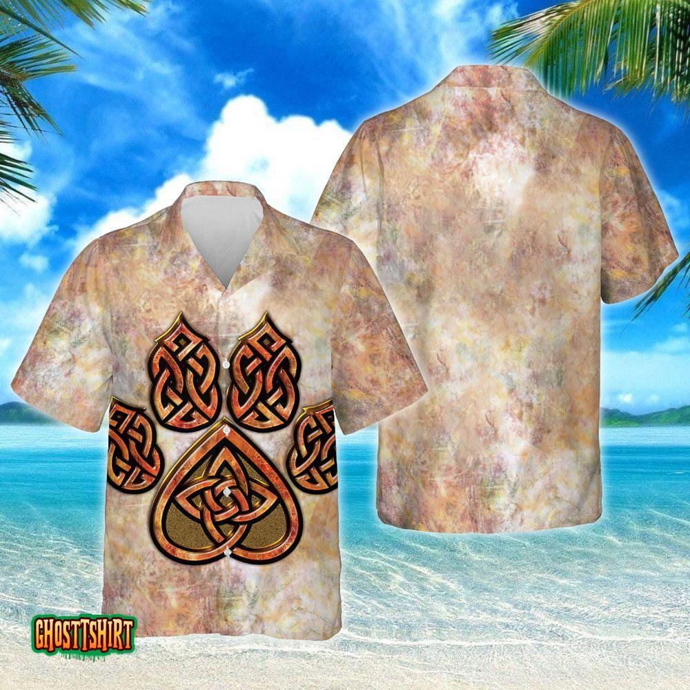 Celtic Knot Paw Aloha Hawaiian Shirt