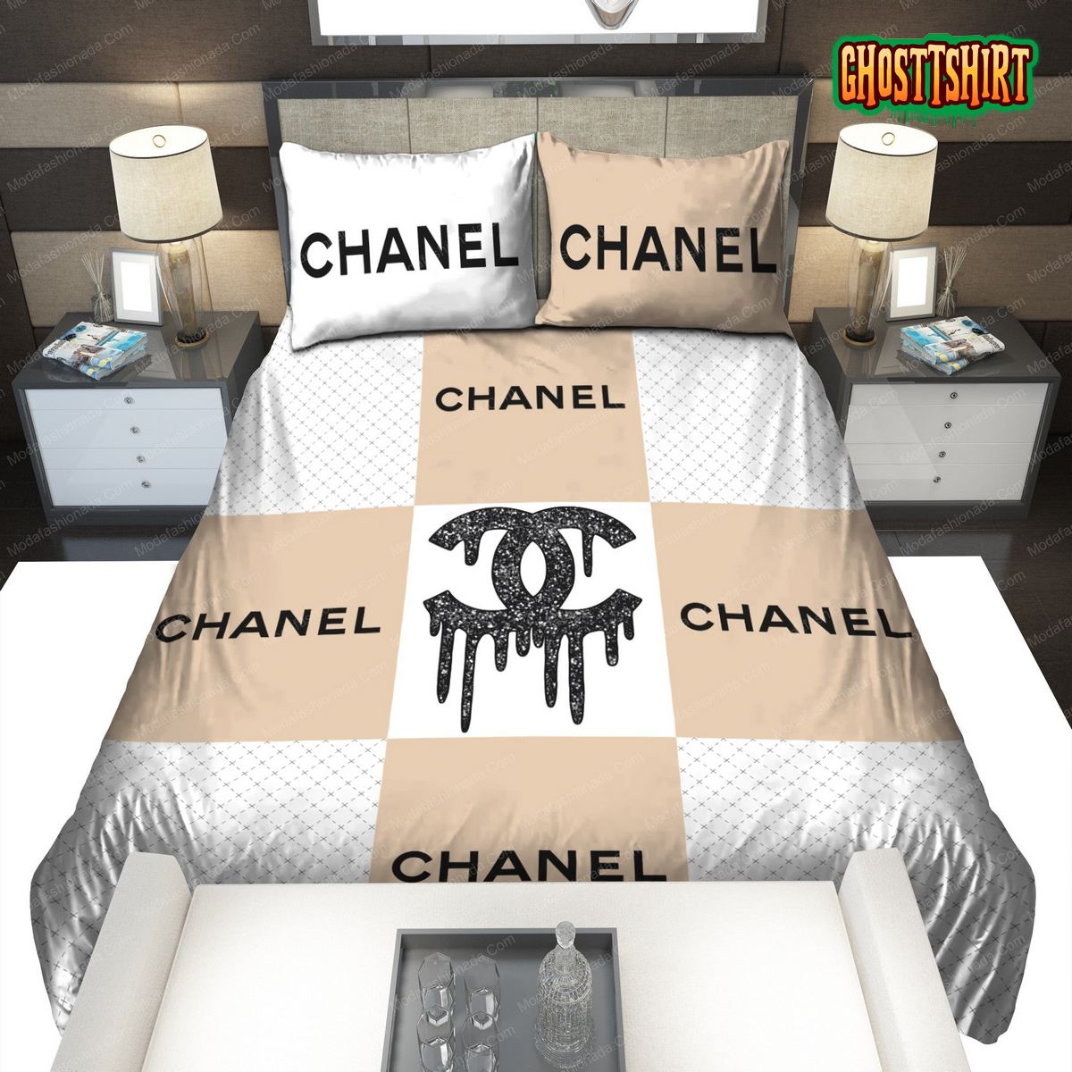 Chanel Logo Bedding Set