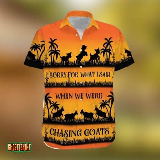 Chasing Goats Aloha Hawaiian Shirt