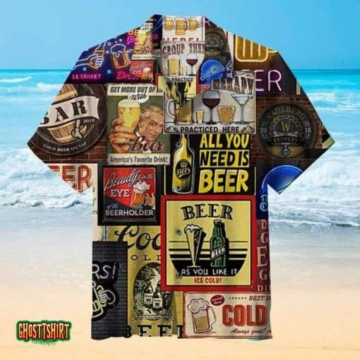Cheers To Beer Colourfl Aloha Hawaiian Shirt