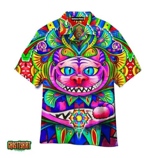 Cheshire Cat Colorful Aloha Hawaiian Shirt
