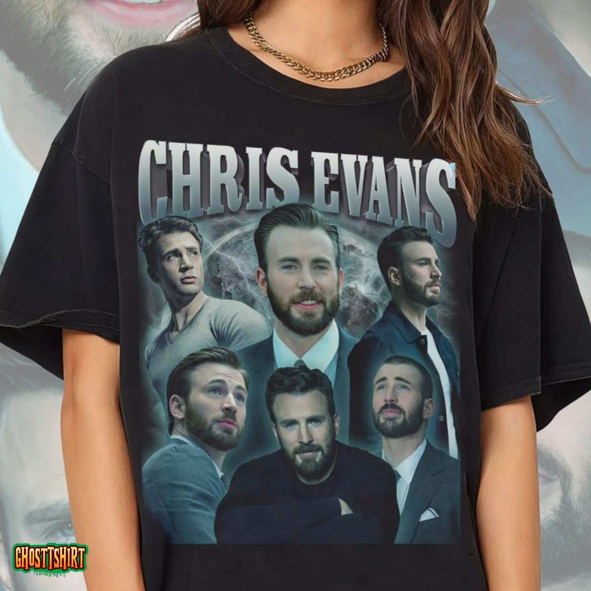 Chris Evans Vintage 90s Bootleg Classic Graphic T-Shirt