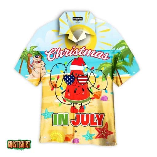 Christmas In July Sunglasses USA Aloha Hawaiian Shirt