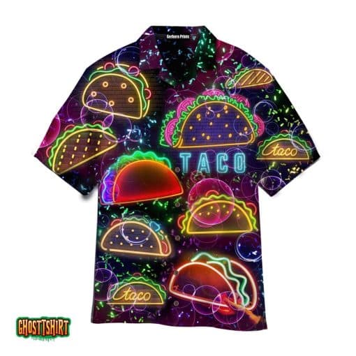 Cinco De Mayo Neon Tacos Aloha Hawaiian Shirt