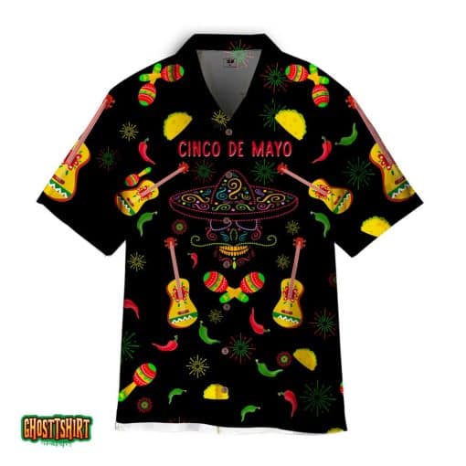 Cinco De Mayo Tacos Black Aloha Hawaiian Shirt