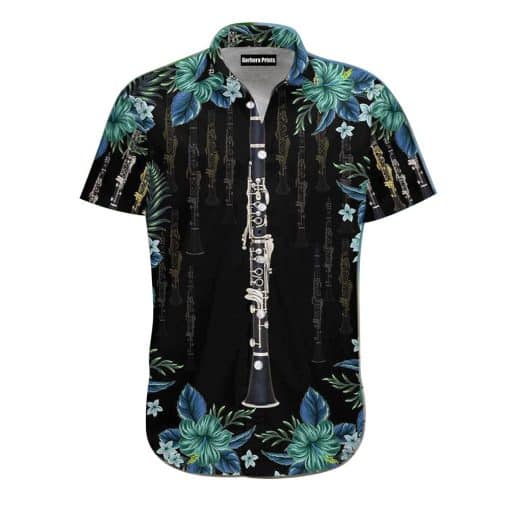 Clarinet Black Aloha Hawaiian Shirt