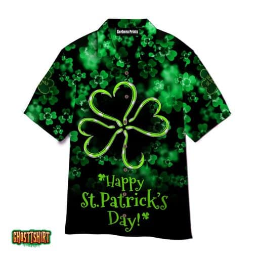 Clover Happy St Patrick’s Day Green Shamrock Aloha Hawaiian Shirt