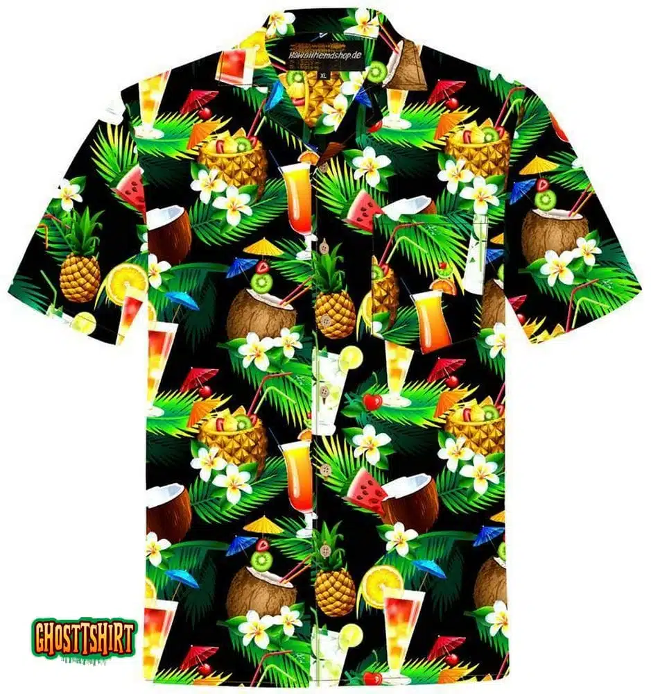 Cocktails Aloha Hawaiian Shirt