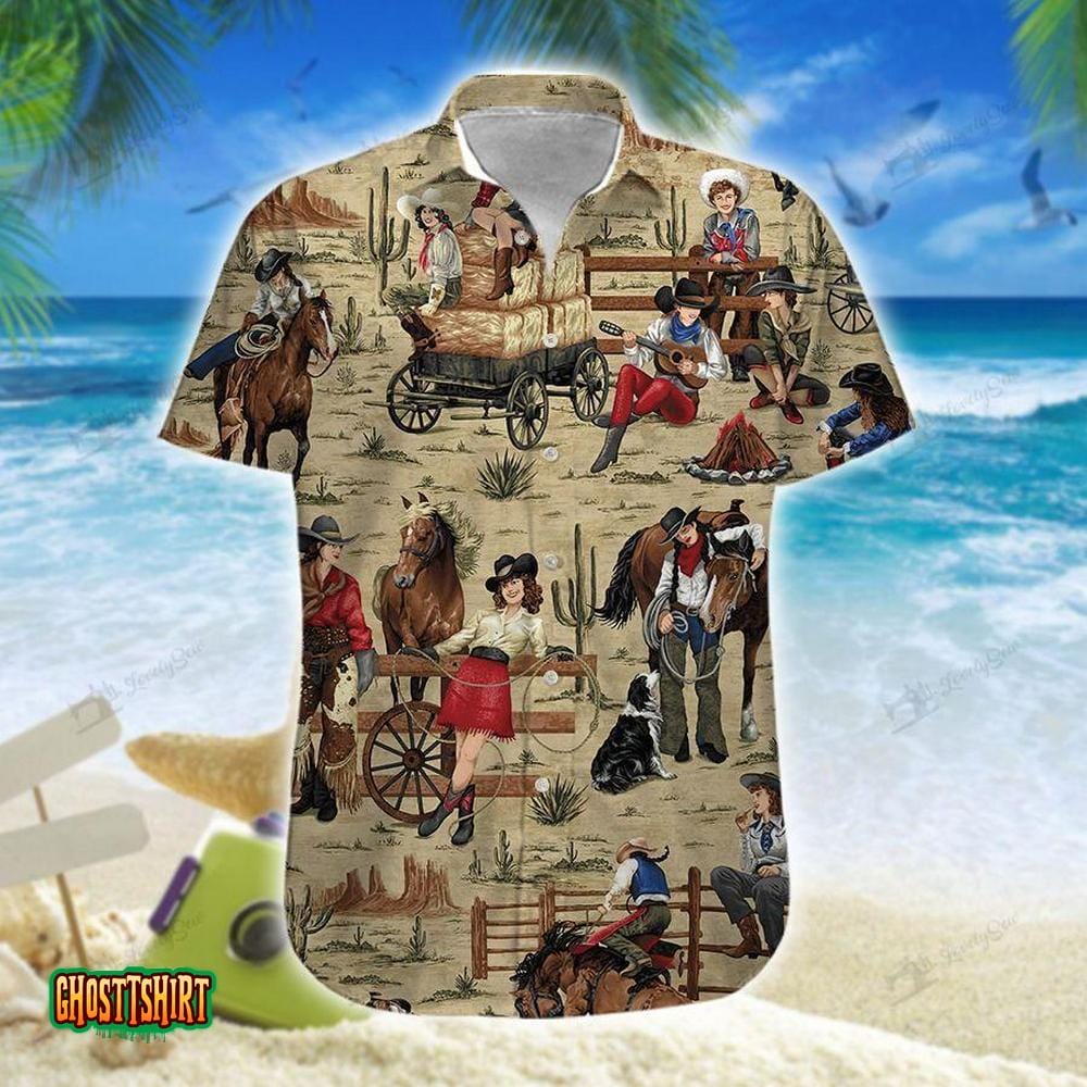 Cowgirls Aloha Hawaiian Shirt