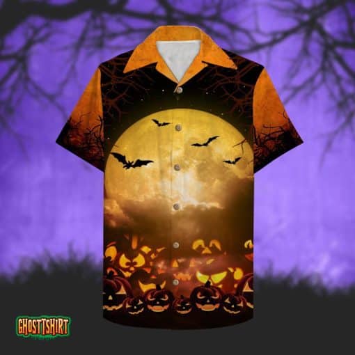 Dachshund Spooky Doxie Dad Aloha Hawaiian Shirt
