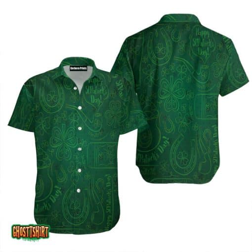 Day Green Shamrock Aloha Hawaiian Shirt