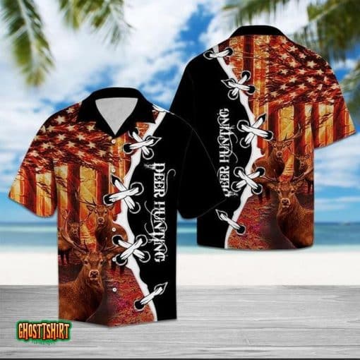 Deer Hunting Aloha Hawaiian Shirt