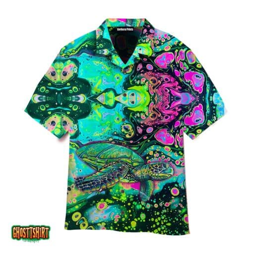 Definitely Natives American Turtle Colorful Pattern Aloha Hawaiian Shirt