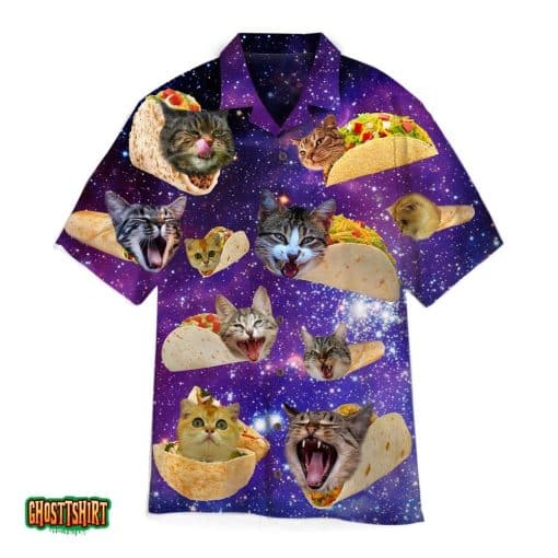 Discover Cool Galaxy Taco Cat Funny Aloha Hawaiian Shirt