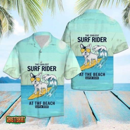 Dog Coolest Surf Rider Aloha Hawaiian Shirt