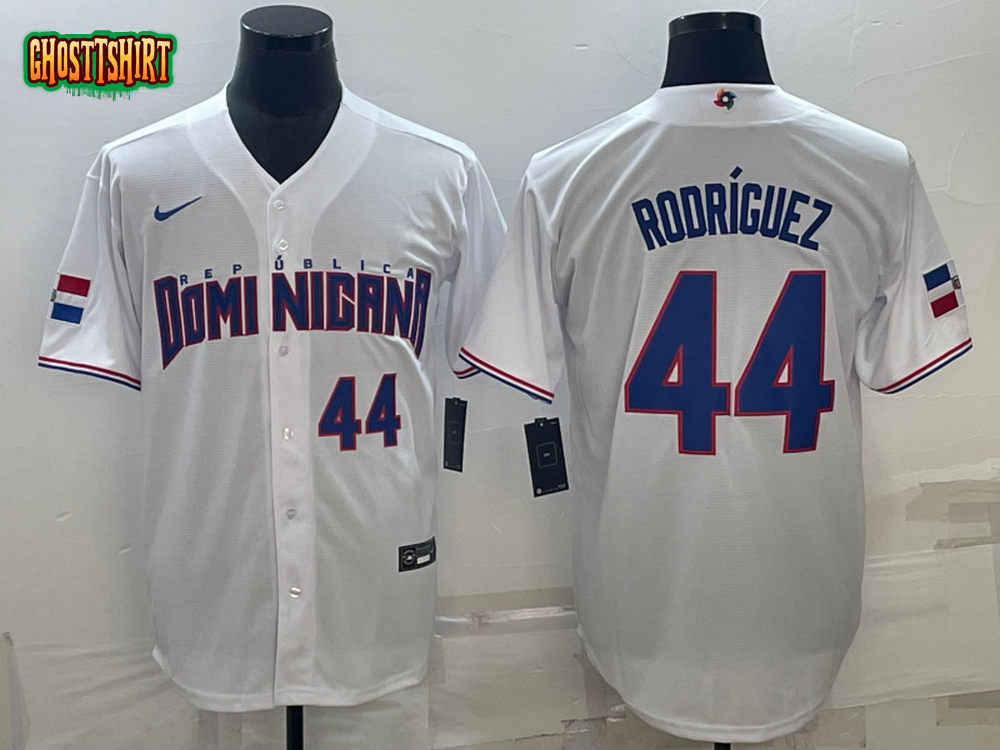 Dominican Republic Julio Rodriguez White Royal Replica 2023 World